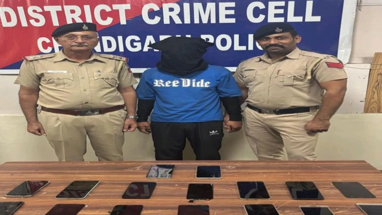 चंडीगढ़ पुलिस ने चोरी के मामलों में गिरफ्तार किया एक आरोपी, 7 वारदातें सुलझाई